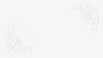 embossed image of flower 
