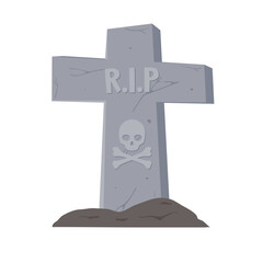Halloween Gravestone Illustration