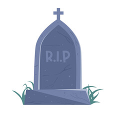 Halloween Gravestone Illustration