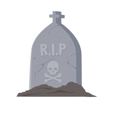 Halloween Gravestone Illustration