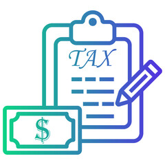 debit Line Gradient Icon