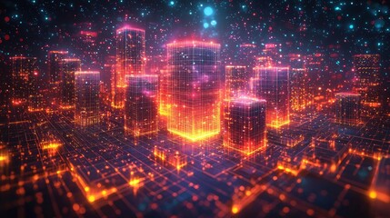 Naklejka premium An illustration of firms utilizing serverless cloud computing to enhance innovation and lower operational costs.