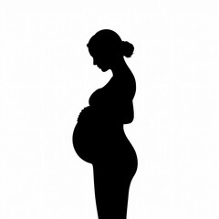 Silhouette of a Pregnant Woman: A Symbol of Motherhood
