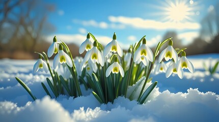 Obraz premium spring in the mountains