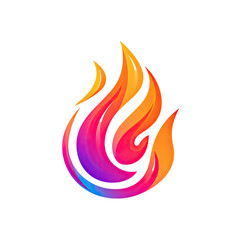 Flame Isolated Background, Generative AI	