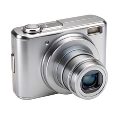 Digital camera isolated on transparent background