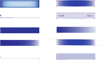 Banners for broadcasting against transparent background with negative space to insert text. Set of news bars with copy space. Television video template. Concept of social media, information.