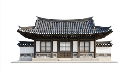 Fototapeta premium Traditional Korean palace wall, Hanok building