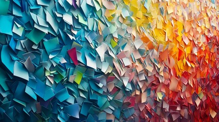 Abstract Background with Colorful Notes, Brainstorming Session for Creativity and Innovation