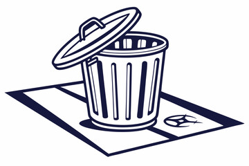 trash can icon illustration