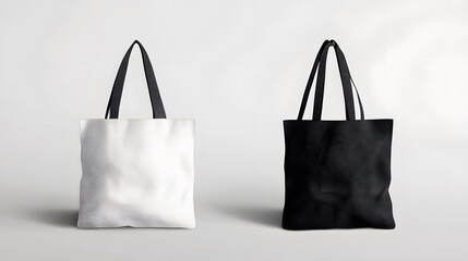 Mockup of Two Tote Bags