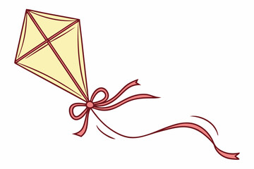 A kite flies in the sky.