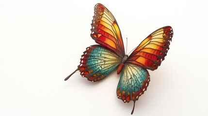 Vibrant Butterfly Wings: A Colorful Close-Up of a  Spectacular Insect