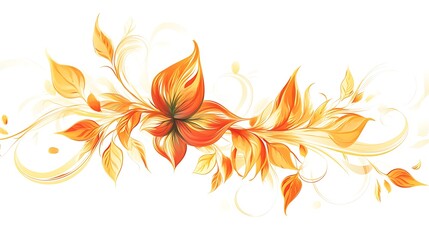 An artistic seamless floral vector design featuring bold and creative motifs on a clean white background. 