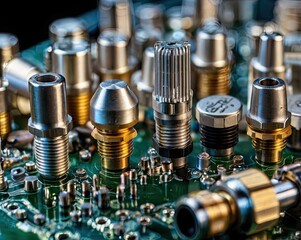 micro machine components in industrial machines