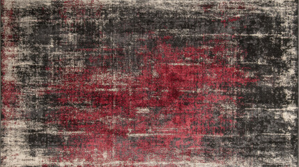 Obraz premium A rustic matte texture, shades of deep crimson and charcoal grey with a weathered and aged finish, intricate details of fine scratches and worn-out patterns