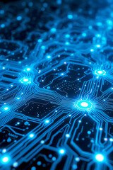 Obraz premium Global Network A Futuristic Visualization of Interconnectedness.