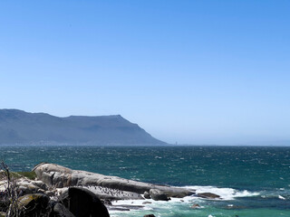 The Boulders Penguin Colony, located on Boulders Beach in Simon's Town, Cape Town, South Africa