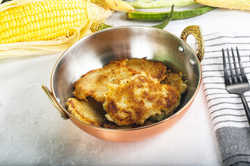 Tasty golden potato hash brown
