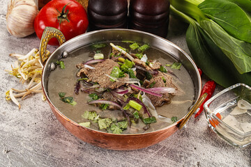 Vietnamese cuisine - Pho Bo soup with beef
