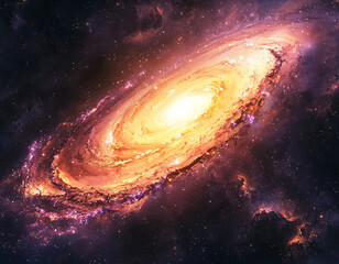 Cosmic Spiral Galaxy
