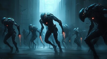 The city is under siege by a battalion of alien warriors.