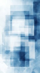 Captivating Abstract Blue Geometric Design with Overlapping Transparent Rectangles as a Modern Artistic Background Vertical Background