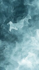 Obraz premium Ethereal Swirls: Captivating Abstract Art Evoking Serenity and Fluid Motion in Atmospheric Blues Vertical Background