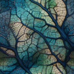 abstract leaf veins seamless pattern, vessels texture, print on demand, scrapbook paper