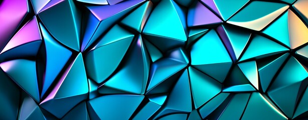 Obraz premium Dark Geometric Pattern of Interlocking Triangles