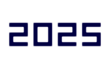 2025 Happy New Year Blue Realistic Design Elegant Abstract Vector Illustration