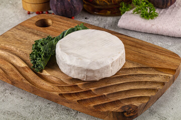 Gourmet round creamy Camembert cheese