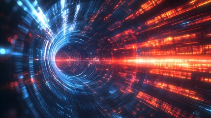 Obraz premium Futuristic Data Stream