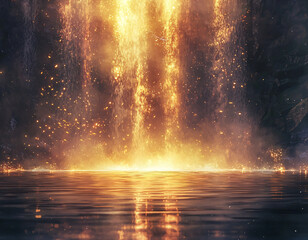 Fiery Waterfall