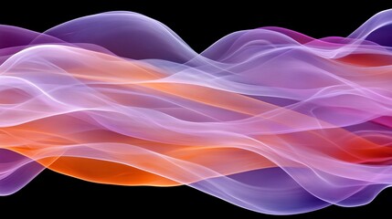 Obraz premium Spectrum Flow Abstract Visualization of Digital Energy, Sound, and Light Waves in Motion
