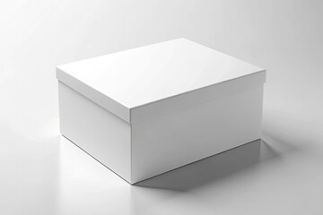 white box on white background generative ai