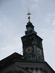 Obraz premium Torre del reloj,de cerca, Eslovenia