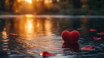 Fototapeta premium Experience a romantic valentine getaway realistic photography scenic location cozy environment perfect for couples