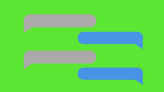 message bubble for custom text animation.
text SMS message chatting template, Text message typing, sending message, 