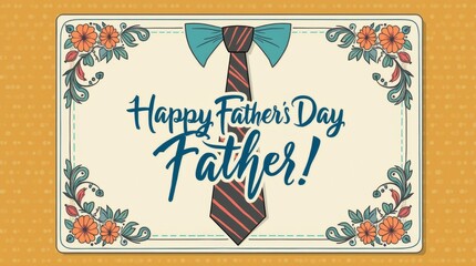 A close-up image of a Father's Day card featuring a heartfelt message and decorative elements, highlighting the personal touch and sentiment behind celebrating fathers on their special day.