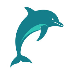 dolphin isolated on white background