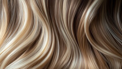Fototapeta premium Close up view of colored hair background