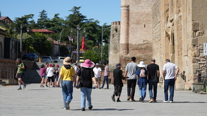 Fototapeta premium Christmas and New Year celebrations, Christmas Mass event, Chronicle of Georgia.