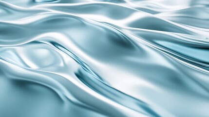 A serene close-up of flowing water, showcasing gentle ripples and reflections in calming shades of blue.