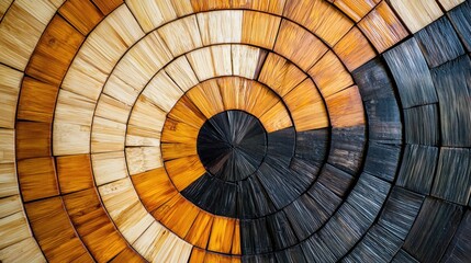 Naklejka premium Abstract spiral wood texture background.