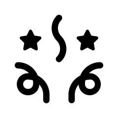 confetti glyph icon
