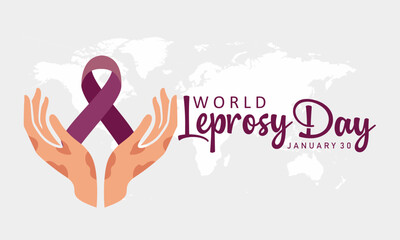 World Leprosy Day Vector Illustration. Suitable for greeting card poster and banner