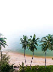Obraz premium Aerial views of Lipa Noi beach in koh Samui island, Thailand