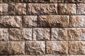 Vintage textured rustic street brick wall