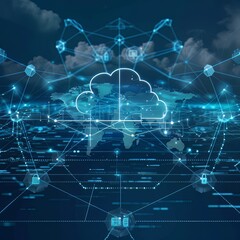 Global Data Transfer and Cloud Computing Network